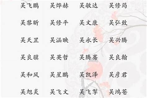 吳姓取名|吴姓寓意好的男孩名字（精选200个）